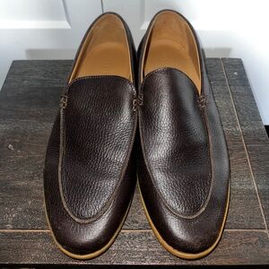 Jack Erwin Pebbled Leather Penny Loafers Men's Size 9